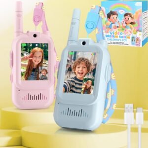 kids video walkie talkie set 2 pcs interactive communication toy for boys & girls
