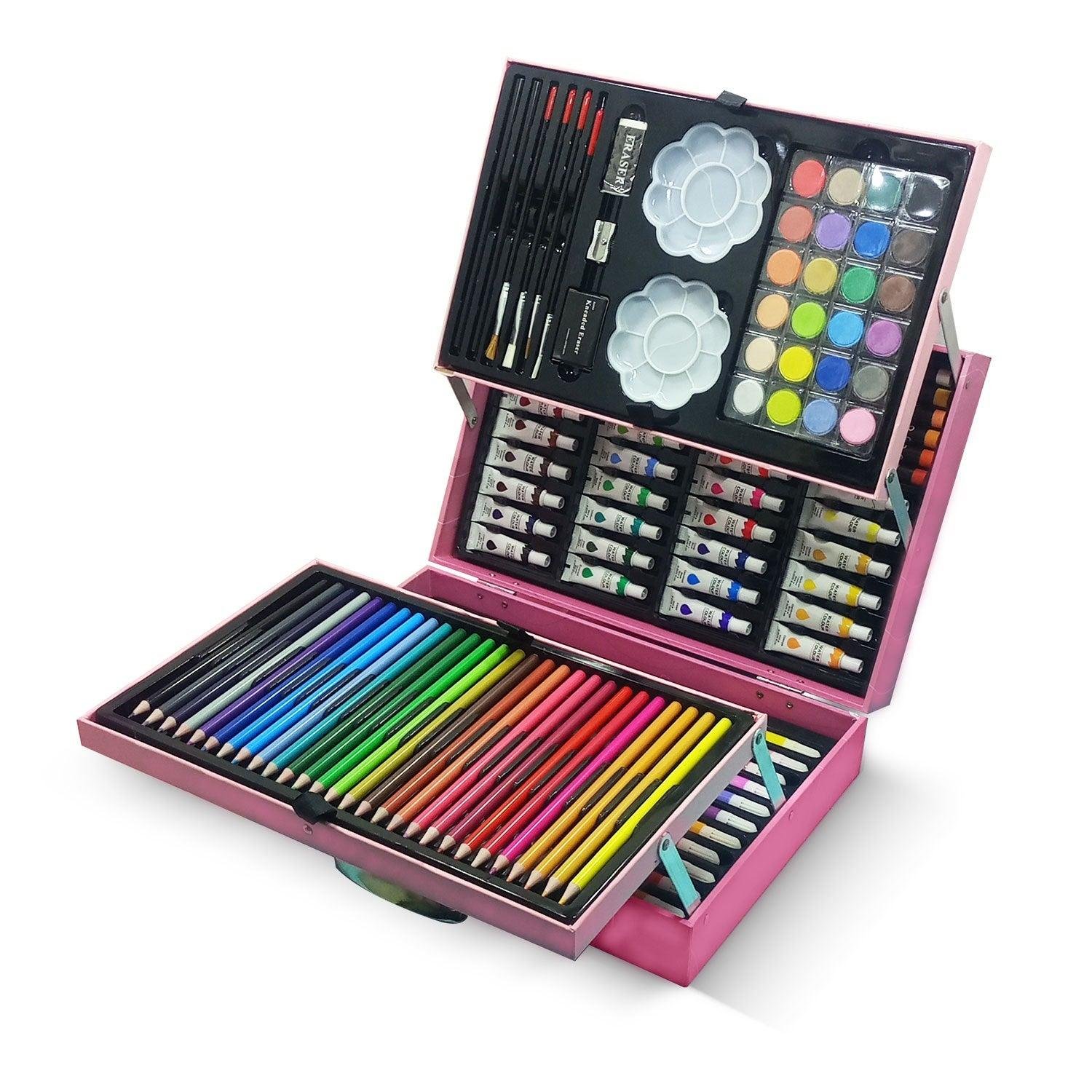 145 pc art set premium colors kit suitcase for kids 145 pc art set premium colors kit suitcase for kids