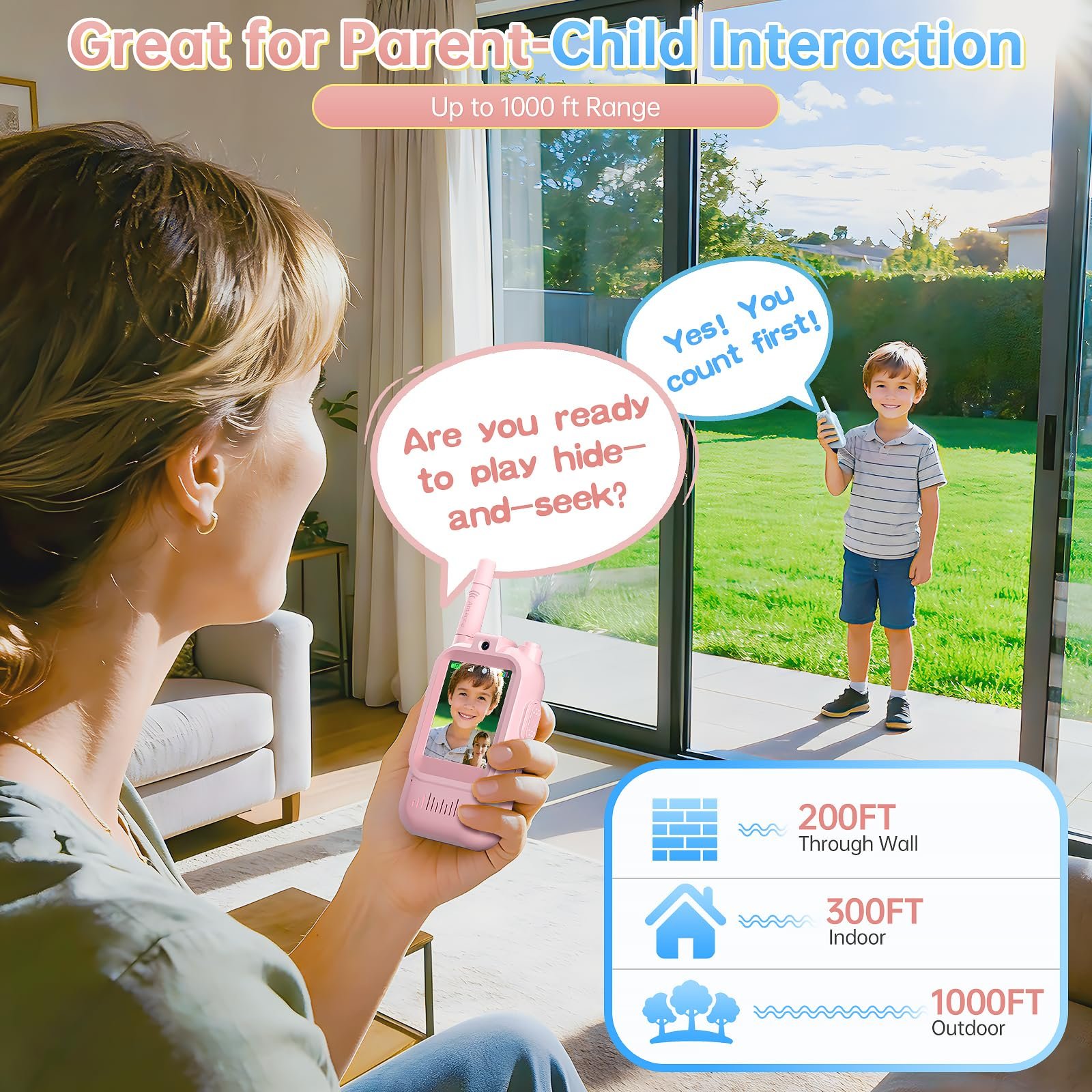 kids video walkie talkie set 2 pcs interactive communication toy for boys & girls kids video walkie talkie set 2 pcs interactive communication toy for boys & girls