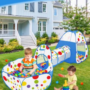 Home 3in1 foldable tunnel tent house