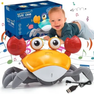 Home induction electric crab toy for kids, interactive robotic toy