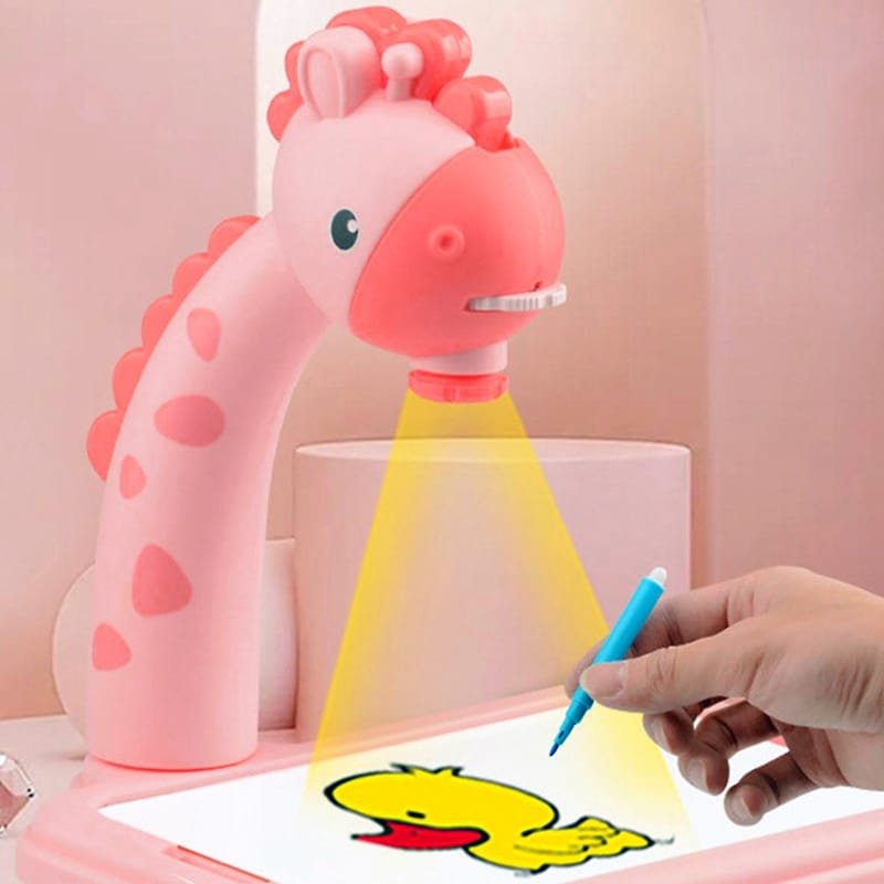 giraffe projection painting table with music giraffe projection painting table with music