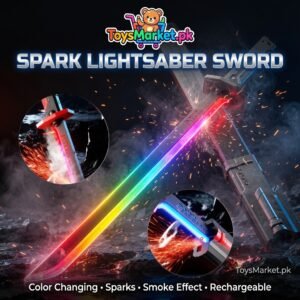kids multi color battle laser sword with smoke